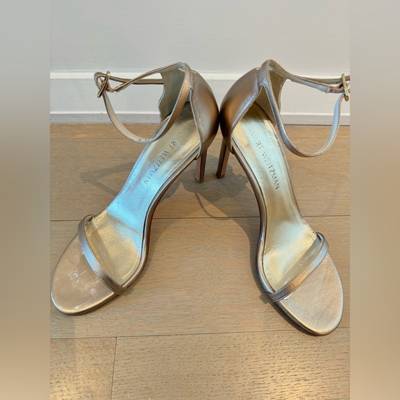 Stuart Weitzman Chanpagne Nudistsong Sandal - Picture 2 of 8